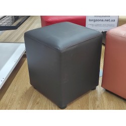 Пуфік-банкетка для примірки взуття (чорно-сірий куб)